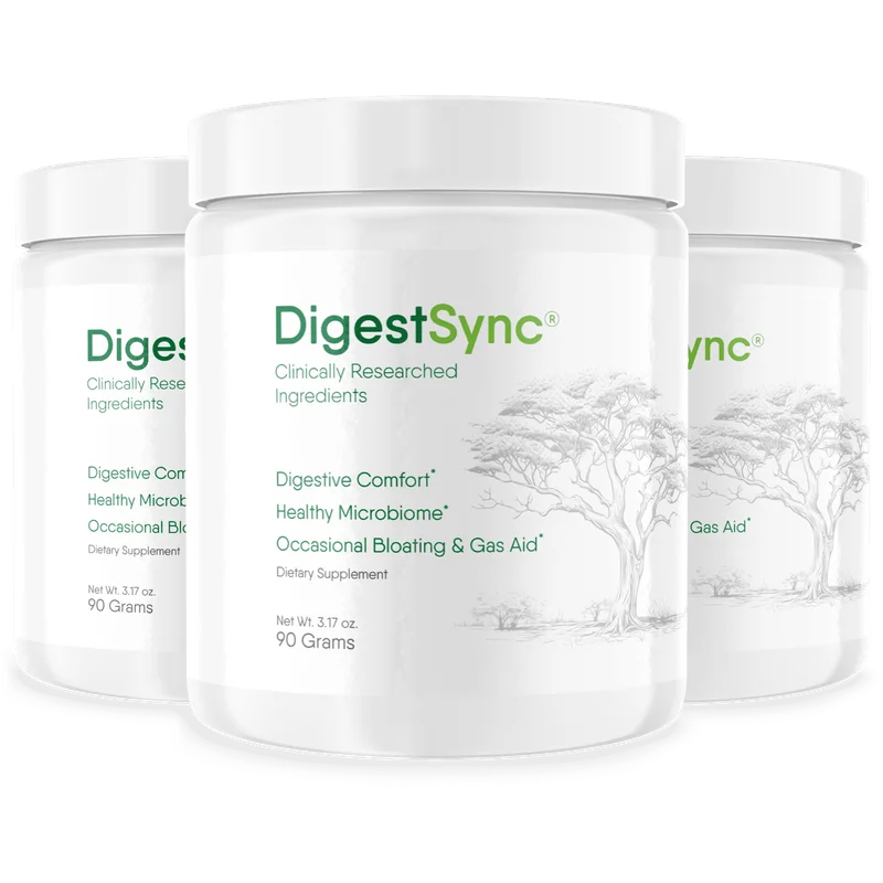 DigestSync Gut & Digestive Relief Supplement — 3 Bottle / 90 Day Pack